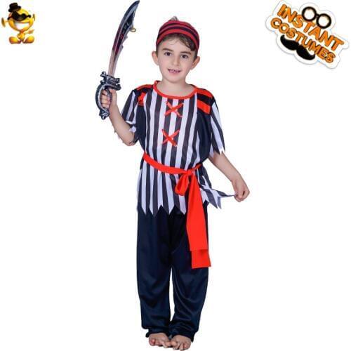Children Day Pirate Cosplay Costume Pirate Temperament Festival Party Suit Halloween Christmas Boys Pirate Costume
