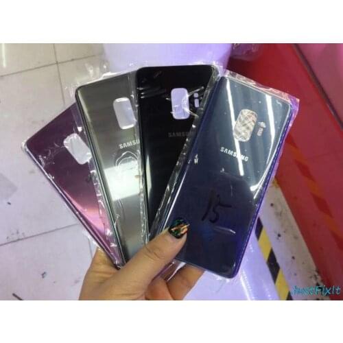 For SAMSUNG Galaxy S9 S9 plus S9+ G965 G965F G960F G960 Back Battery Cover Door Rear Glass Housing Case Replace Battery Cover