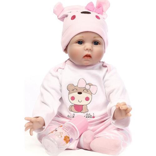 Simulation Silicone Reborn Baby Doll Kids Playmate Gift For Girls Baby Girl Alive Soft Toys For Children Doll Reborn