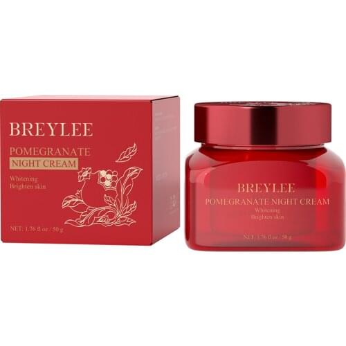 BREYLEE Face Care Anti-Wrinkle Cream Face Pigmentation Red Pomegranate Night Cream Facial Neck Remove Fine Lines Skin Care
