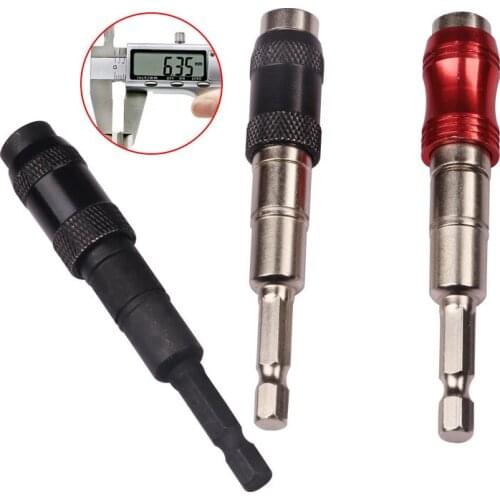 1/4" Magnetic Screw Drill Tip Drill Screw Tool Quick Change Locking Bit Holder Drive Guide Drill Bit Extensions Pivot Drill