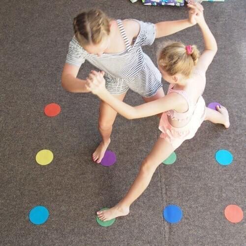 12-48pcs Number 100MM Marking Stickers Colorful Carpet Markers Positioning Round Pieces Game Supplies Party sign #A