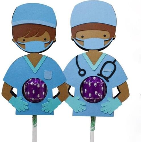 Medical Stuff Lollipop Holder Metal Cutting Dies Stencils DIY People Scrapbooking Decorative Embossing Paper Cards Craft Die Cut