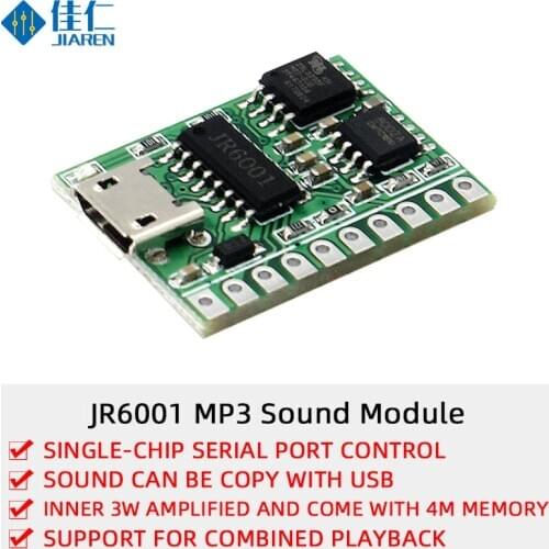 MP3 DFPlayer Mini Serial USB Control Recording Recognition Voice Module Custom Programmable Sound Recorder Module for Toy