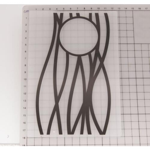 Irregular Line Circle Plastic Embossing Folder For Card Making Scrapbooking Paper DIY Craft Decoration Supplies