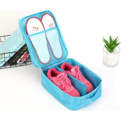 New Half Window Waterproof Shoes Bag Pouch Storage Travel Bag Portable Shoes Organizer Sorting Pouch Zip Lock
