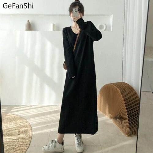 2012 New Fashion Autumn Winter Women Dresses Casual Long Sleeves Knitting Dress Elegant Loose Office Lady Mid-Calf Dress