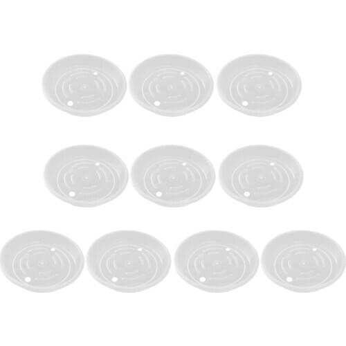 10Pcs Clear Plant Pot Saucer Drip Trays Base For Indoors 5.9inch BPA Free