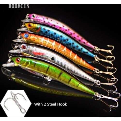 5PC Minnow Wobblers Lure 3D Eyes Hard Plastic Lures Crankbait Wobbler Artificial Bait 10CM/8.6G Good Fishing Tackle Sea Bass Set