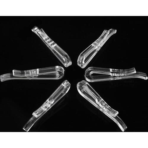 Transparent plastic Shirt Clips Toothed, garment peg fashion pants clothes packaging jet clips, non-slip dress clip with teeth
