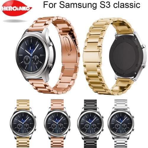 Hero Iand Stainless Steel Watch Band for Samsung Gear S3 Frontier Strap for Gear S3 Classic Smart Watch Bracelet Adjust Tool