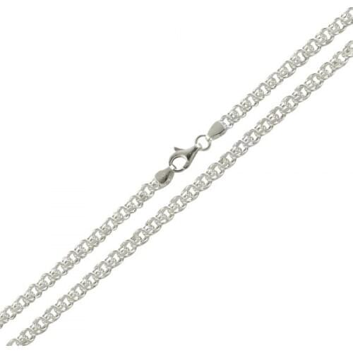 Silver 925 Sterling 65 Micron Garibaldi Chain Necklace