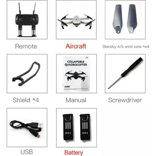 Foldable RC Selfie Drone Quadcopter Aircraft UAV with 720P Wide Angle HD WIFI FPV Camera Altitude Hold 3 Batteries