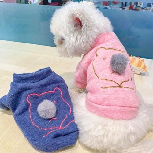 Warm Pet Dog T-shirt Clothes Autumn Winter Pet Sweatshirt Clothing for Chihuahua French Bulldog Pet Puppy Hoodie Clothing