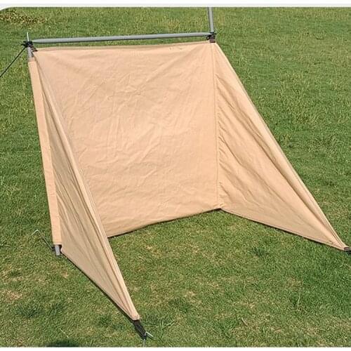 Outdoor Campfire Windshield Canvas Windbreak Camping Windscreen Portable Beach Windshield Shelter Partition Wall Windproof Array