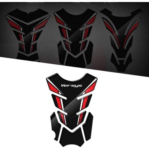 For Kawasaki Versys 650 1000 X300 Versys-X 3D Carbon-look Motorcycle Tank Pad Protector Sticker