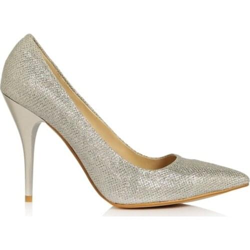 Woman Shoes High Heels Sexy 2021 Luxury Brand Summer Party Shoes for Women Heels Fashion Thin Heels Big Size Gray