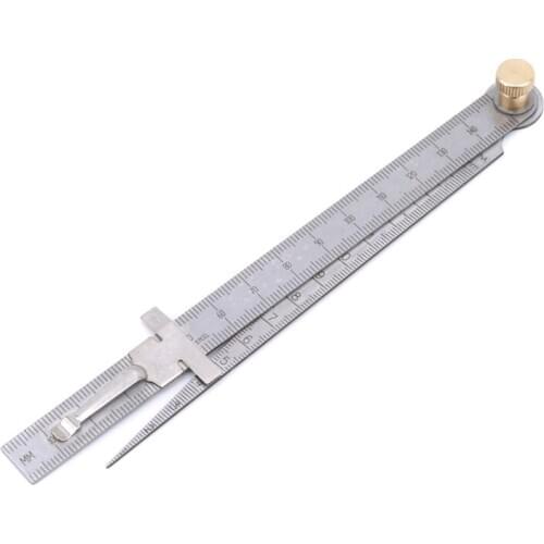2 PC Measuring Tool Wedge Taper Ruler 0-15mm Feeler Gauges Bore Measurement Depth Ruler Hole Inspection Gap