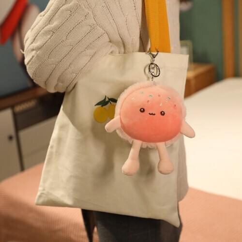 2021 1pc 10cm Soft Simulation Pendant Plush Stuffed Hamburger Kawaii Toys Creative Food Bread Pillow for Girls Schoolbag pendant