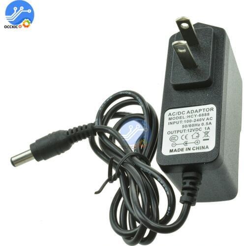 100-240V AC to DC Power Adapter Charger Adapter 5V 9V 12V 1A US Plug 5.5X2.1MM DC Plug For LED Driver Strip Lamp