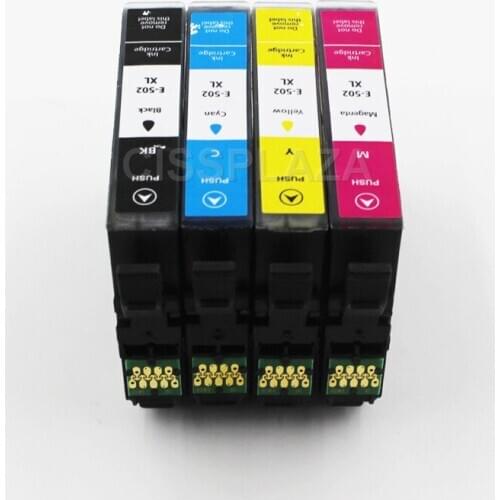 CISSPLAZA 2x EUR version T502XL t502 502XL full Ink Cartridge with Chip Compatible for epson XP5100 xp5105 WF2860 WF2865 printer