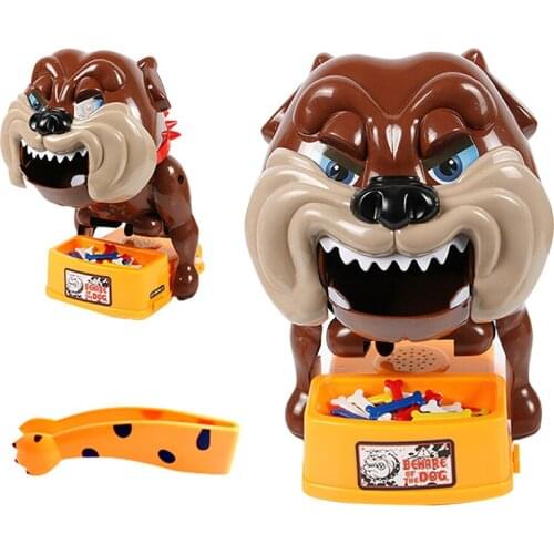 Child Toy Strange Explosion Model Biting Finger Creative Decompression Tricky Funny Dog Stealing Bone Hippo