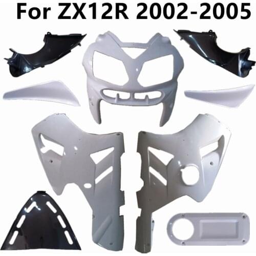 For ZX12R 2002-2005 Unpainted Fairing Bodywork Components Motorcycle 12R 02-03-04-05 Plastic Parts Pack Left and Right Cowling