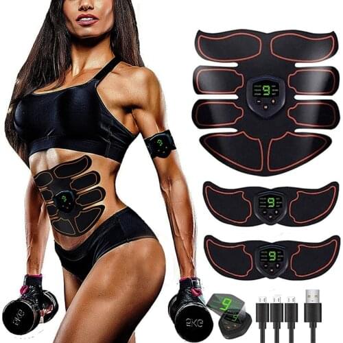 EMS Muscle Stimulation Muscle Stimulator Massage Abdominal Abs Trainer Body Massager Electric Slimming Machine Home Use Devices