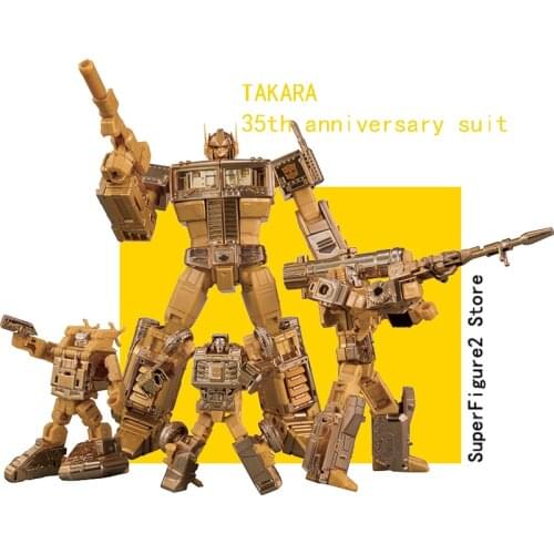 Transformation TKR 35th anniversary suit Gold version Spray Sound Wave OP Action Figure Toys