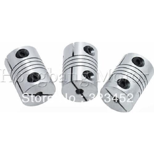 5pcs CNC Coupling Flexible 6.35x8mm D20xL25 Jaw Spider Plum Coupling Shaft Coupler