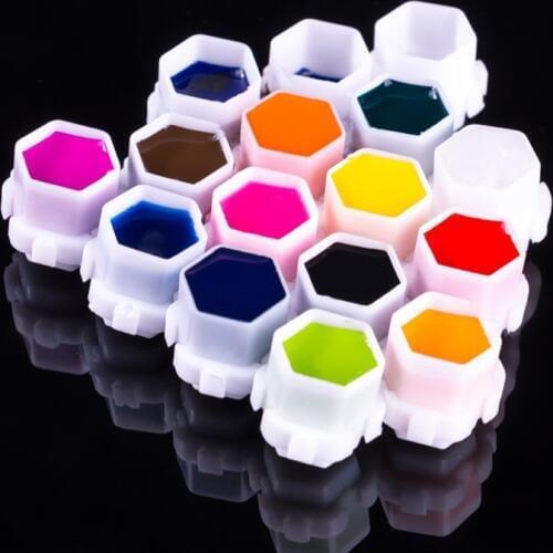 Hot sale! Professional Hive Ink Cup Honeycomb Shape Tattoo Ink Cups Caps for Tattoo Accessories Wholesale 200pcs/bag