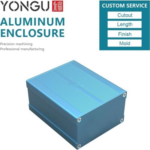 H09 76W46H /2.99''*1.81'' colorful black aluminum project box for eletronic