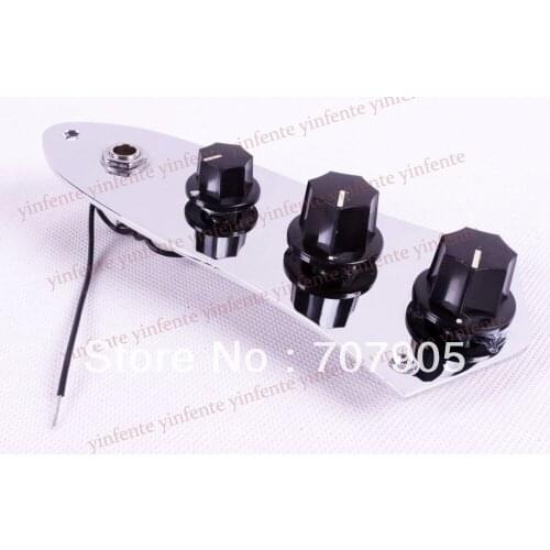 Chrome Plated Wired Control Plate for Jazz bassTotal Approx 152.54 mm (L)