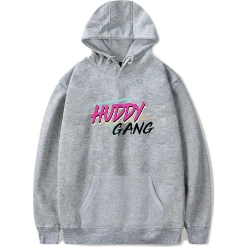 HUDDY GANG Hoodies New Popular Fashion Loose Letter Print Sweatshirt Men Women Hoodies Pullover Chase Hudson HUDDY GANG Clothes