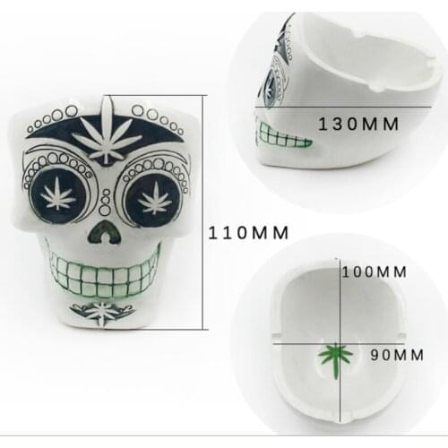 Resin Ashtray Skull Personality Gifts for Boyfriend Home Decoration
