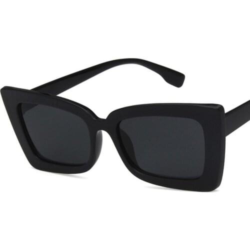 Vintage Rectangle Cat Eye Sunglasses Women Luxury Designer Candy Color Eyewear UV400 Street Beat Shades Oculos De Sol Feminino