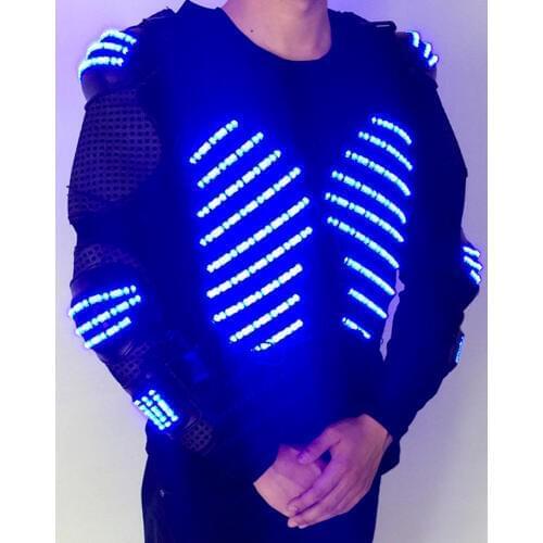 LED lighting performance clothing props Cosplay clothing Adult luminous clothes Bar Stage costume