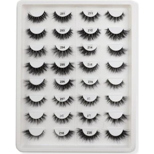 TDANCE 13mm-20mm Short Fluffy Lashes Messy Mink Lash Natural Strip Eyelashes Makeup Reusable Lash Wholesale False Eyelash Cils