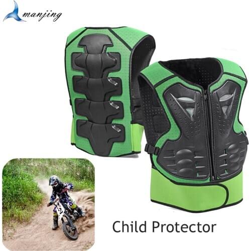 Height 0.85-1.7M Child Youngth Motocross Body Protect Armor Vest Skiing Skating suits Chest Back Knee Elbow care armour