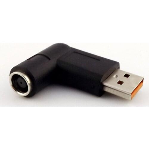 1pcs DC 7.9 x 5.5mm Female to USB Charger Power Adapter Angled for Lenovo Yoga3 PRO 3