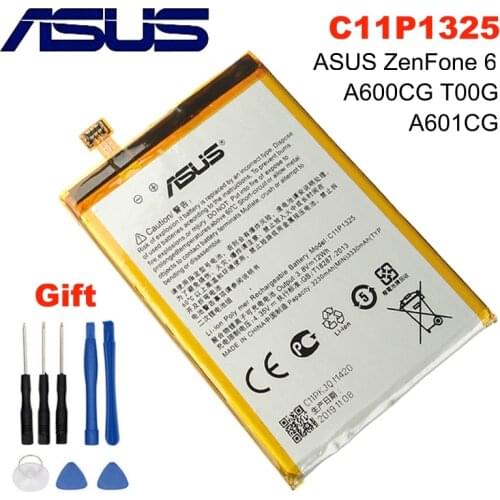 100% Original 3330mAh New C11P1325 Battery A600CG T00G A601CG Lithium Polymer for ASUS ZenFone 6