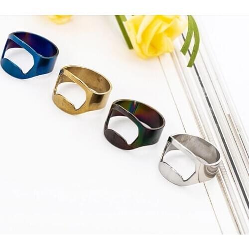 1000pcs/lot Stainless Steel Finger Ring Bottle Opener Bar Beer tool Openers Mini 20mm 22mm