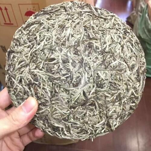 300g Chinese Fujian Old Fuding White -Tea Cake Natural Organic White -Tea Silver Needle Bai Hao Yin Zhen -Tea Fuding White -Tea