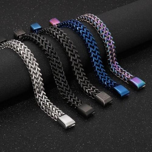 Keel Chain Bracelet 304 Stainless Steel Cuban Strong Men Wome Jewelry Gift Wrist Tokyo Rainbow Gold Trinket Genshin Lgbt Impact