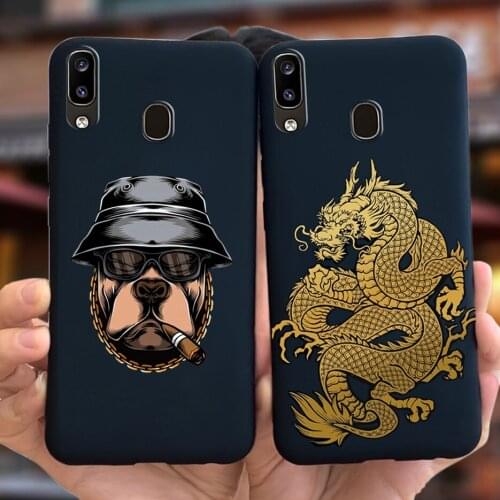 For Samsung Galaxy A40 Case SM-A405F Lovely Cartoon Dragon Phone Cover For Samsung A40 A 40 Soft TPU Fundas 5.9'' Protector Case