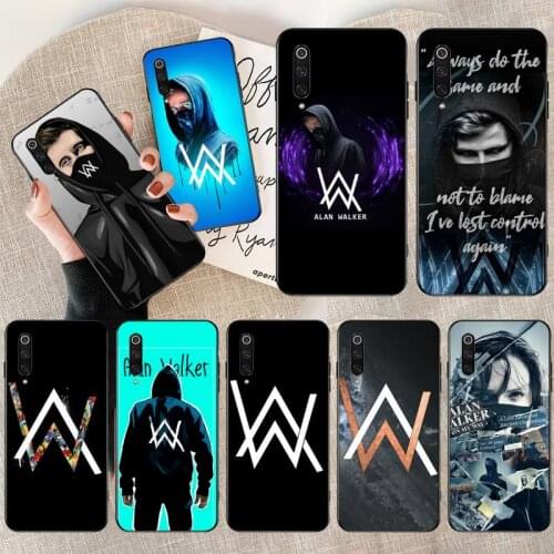 Alan walker DJ Silicone Black Phone Case for Xiaomi Mi Note 10 Lite Mi 9T Pro xiaomi 10 10 CC9 Pro 9SE