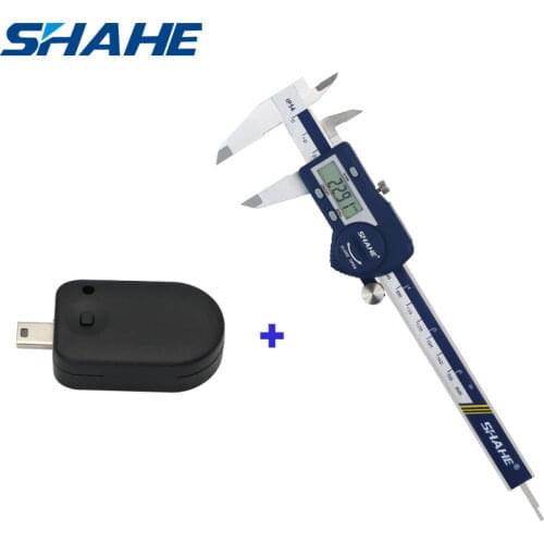 Shahe Digital Vernier Caliper Stainless Steel 0-150 mm Electronic Vernier Caliper+Smart Adapter data output