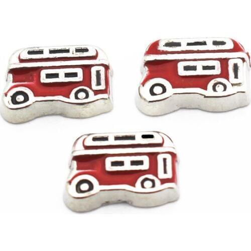 Hot selling 10pcs/lot Regular bus Floating Charms Fit Living Glass Floating Lockets Bracelet DIY Charms Jewelry Accessory