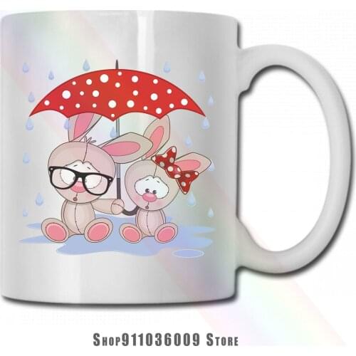 Rabbit Love mug cup tazas