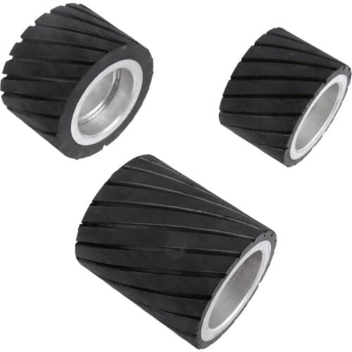 Aluminium Rubber Belt Grinder Contact Wheel Abrasive Sanding Belt Set Polishing Grinding Sanding Wheel 70*50mm 80*50mm 70*80mm